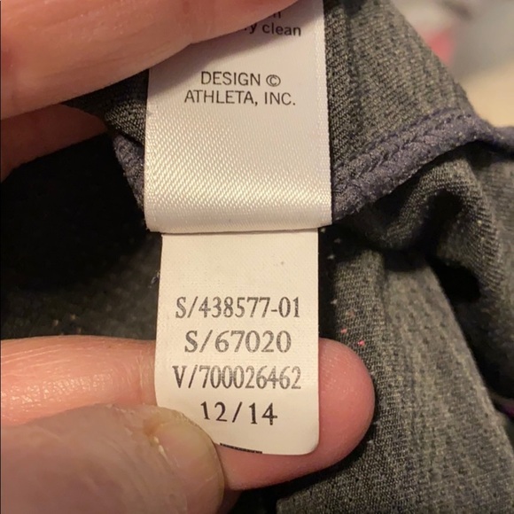 Athleta‎ Uppercut Tank charcoal hot pink 437577 XS - Picture 7 of 7